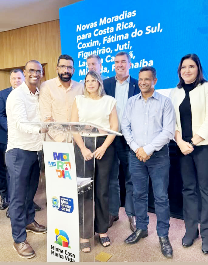 Contrato  foi assinado durante solenidade com a presença do governador Eduardo Riedel e da ministra Simone Tebet