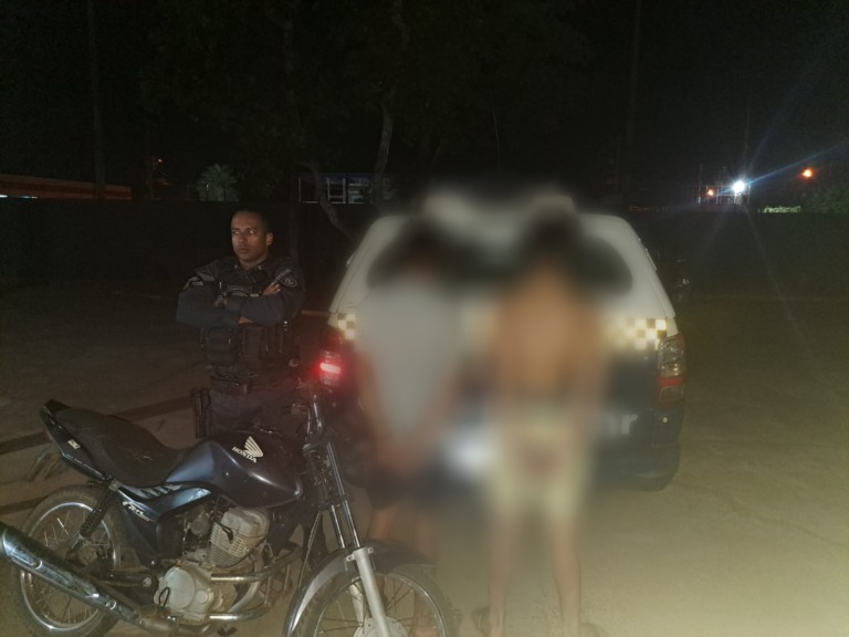PM apreende menores no Vila Piloto e recupera moto furtada PM apreende menores no Vila Piloto e recupera moto furtada