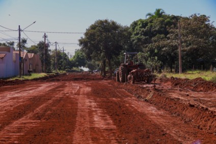 Obras de infraestrutura urbana em andamento no Jardim Noroeste