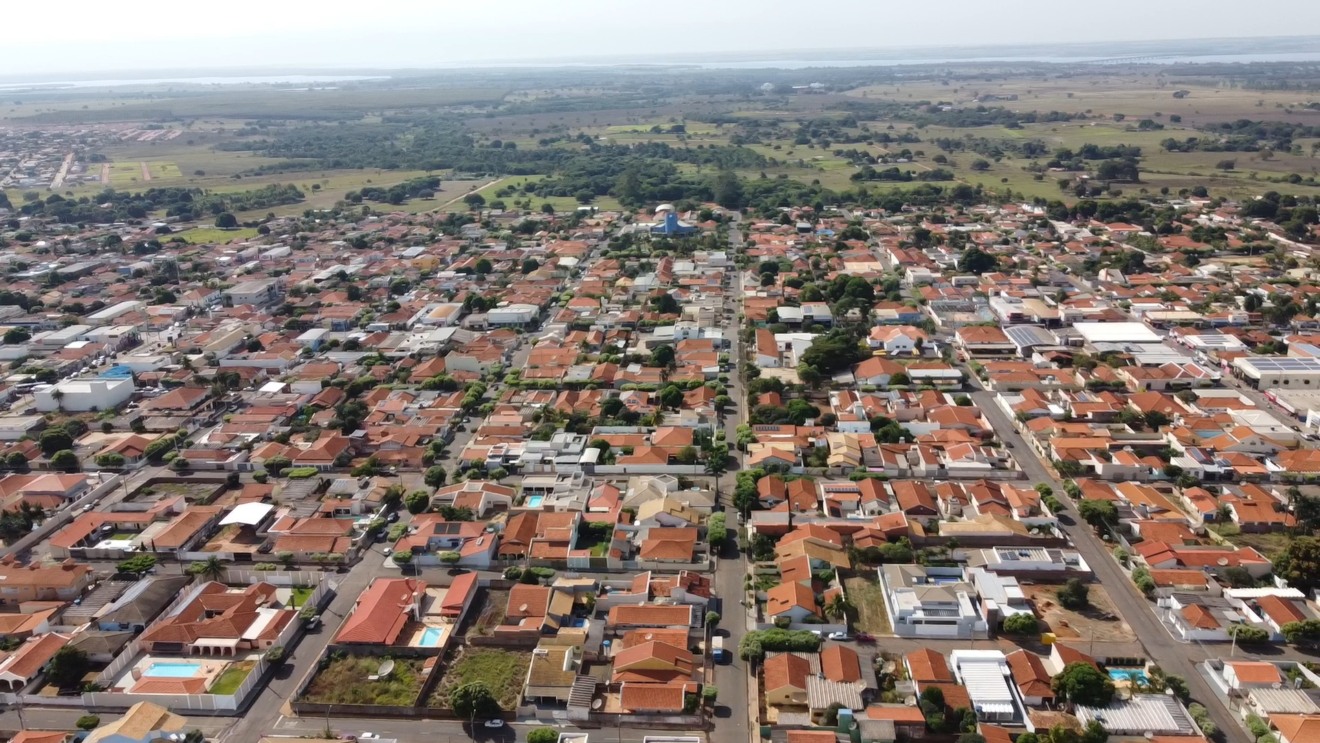 Vista aérea de Aparecida do Taboado (Foto: Arquivo/Cultura FM)