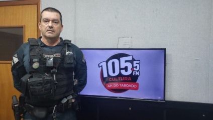 Tenente Vieira, comandante da Polícia Militar em Aparecida do Taboado (Foto: Toni Fernando/Cultura FM)