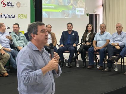 Eduardo Riedel participou da abertura oficial da Expoagro / Foto: Jhonatan Xavier/RCN67