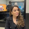 Pamela Fiuza nos estúdios da Massa FM Campo Grande - Foto: Luiz Gustavo Soares/Portal RCN67