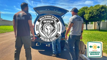 Homem tinha mandado de prisão preventiva expedido - Foto: Reprodução/ PCMS