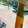Vídeo: motociclista morre ao derrapar em areia e ser atropelada por ônibus