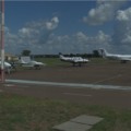 Apesar da ausência de voos comerciais, o aeroporto de Três Lagoas continua operando com intensa movimentação de aeronaves particulares- Foto: Reprodução TVC
