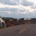 O acidente aconteceu no  início da manhã no km8 da MS-377