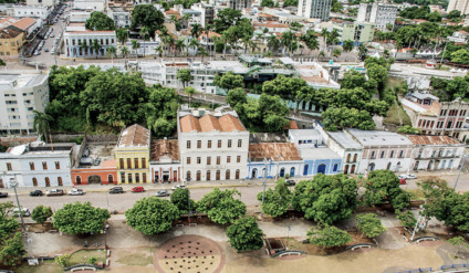Casario do Porto em Corumbá, às margens do Rio Paraguai