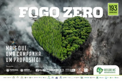 Campanha Fogo Zero reforça prevenção a incêndios florestais em MS - Foto: Divulgação/Famasul
