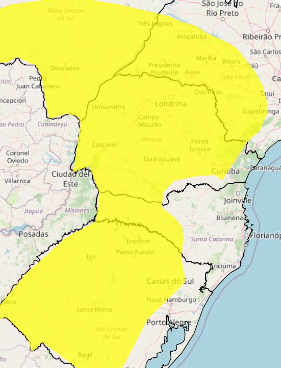 Inmet emite aviso de geada em Dourados