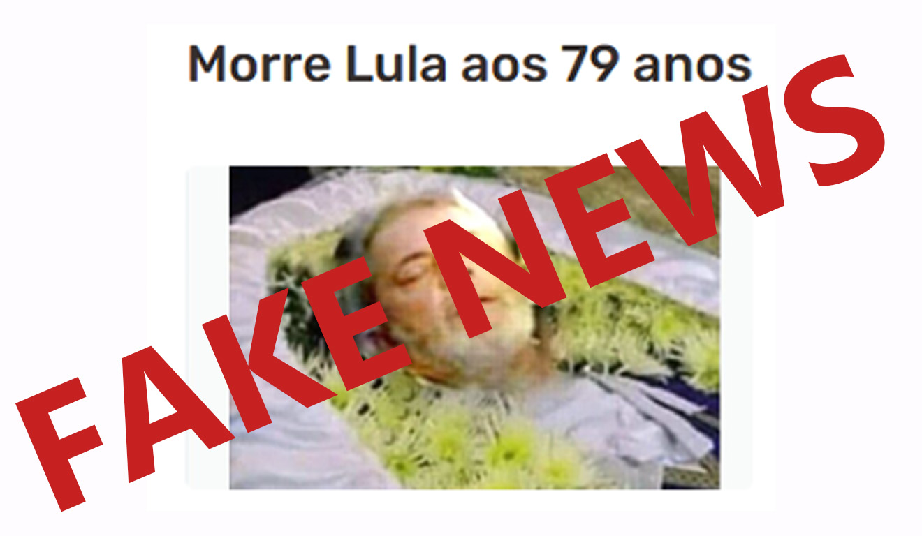 Publicação falsa sobre a morte de Lula foi exibida no site oficial da Prefeitura de Japorã