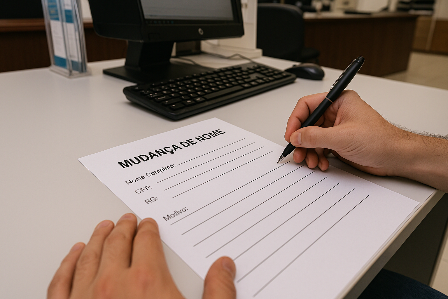 Mudança de nome pode ser feita diretamente no cartório, desde que não envolva menores ou exclusão de sobrenomes sem justificativa legal