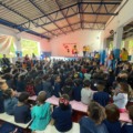 CMEIs e Escolas Municipais recebem ações educativas pelo Maio Amarelo (Foto: Assessoria)