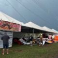Tempestade causa estragos na Expoagro em Dourados (Fotos: Kátia Kuratone)