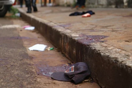 Local onde agressor da ex-namorada foi encontrado baleado.