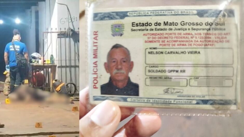 As vítimas foram o PM aposentado Nelson Carvalho Vieira, de 67 anos, e seu neto Denner Vieira Vasconcelos, que foram baleados em casa.