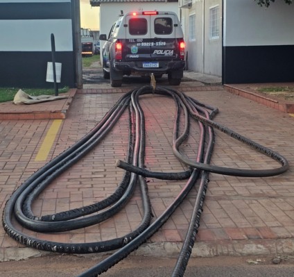 Ação criminosa foi flagrada durante patrulhamento na cidade - Foto: Divulgação/PMMS