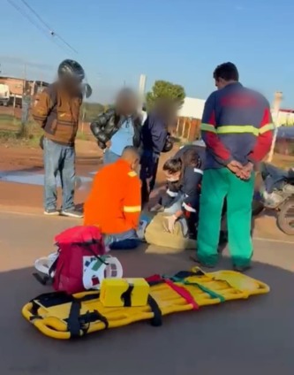 Colisão entre carro e moto deixa homem ferido na av. Sobral