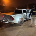 Mais de 1.600 kg foram encontrados na caminhonete - Foto: Divulgação/PRF