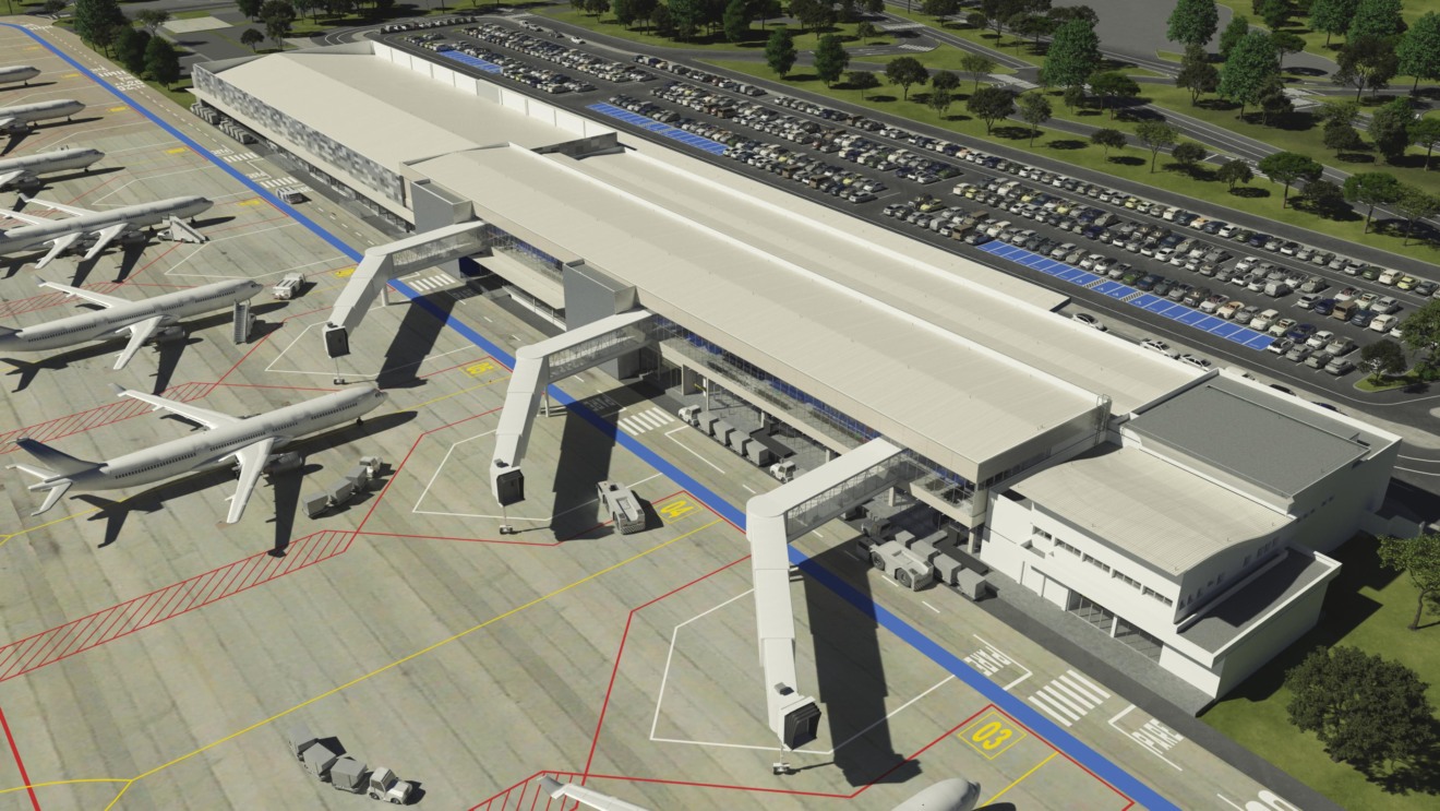Fingers serão instalados no aeroporto de Campo Grande - Foto: Divulgação/Aena
