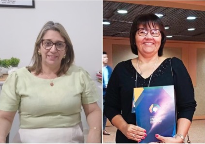 (e) Ana Rita deixa a Secretaria de Educação, e em seu lugar assume Luciana Cavalcante (Foto: Arte/Cultura FM) 