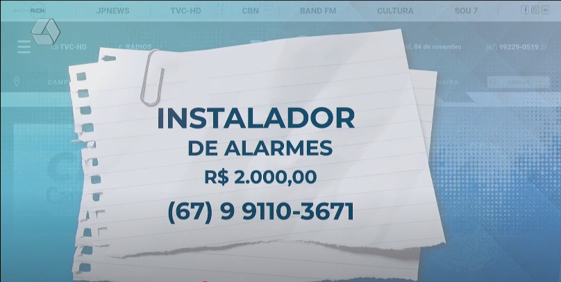 TVC Emprego: confira salários e requisitos para vagas abertas em Três Lagoas - Reprodução / TVC HD