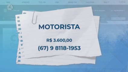TVC Emprego: confira salários e requisitos para vagas abertas em Três Lagoas