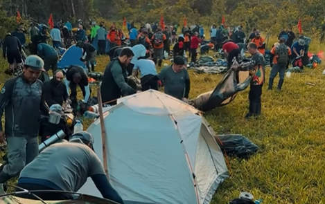 Durante quatro dias, homens do movimento se reúnem para imersão com a natureza - Foto: Reprodução/ Legendários CG