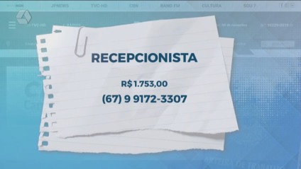 TVC Emprego: confira salários e requisitos para vagas abertas em Três Lagoas