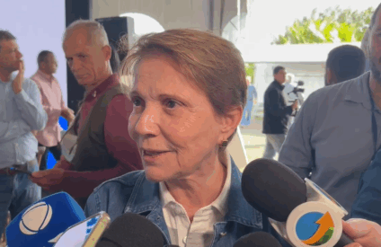Senadora Tereza Cristina, durante evento de incrementação agrícola em Ponta Porã./ Foto: Jhonatan Xavier/RCN67/Rádio Massa FM Dourados