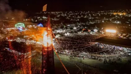 Tradicional, 48ª edição da Festa da Fogueira de Jateí acontece até domingo. (Foto: Divulgação/Prefeitura)