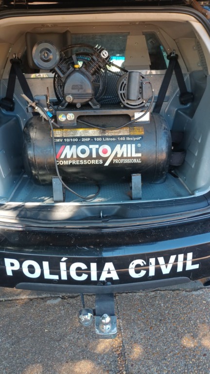 Polícia Civil prende dupla por furto de compressor no bairro Lapa, em Três Lagoas