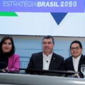 Simone Tebet, Eduardo Riedel, e Papy, participaram do Evento - Foto: Divulgação/Câmara Municpal de Campo Grande