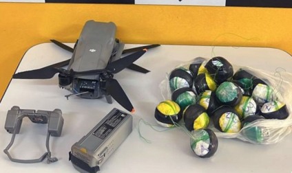 Drone com drogas fica preso ao tentar entrar em presídio de Campo Grande