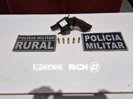 Polícia Militar Rural de MS apreende arma de fogo em abordagem a veículo suspeito em Selvíria