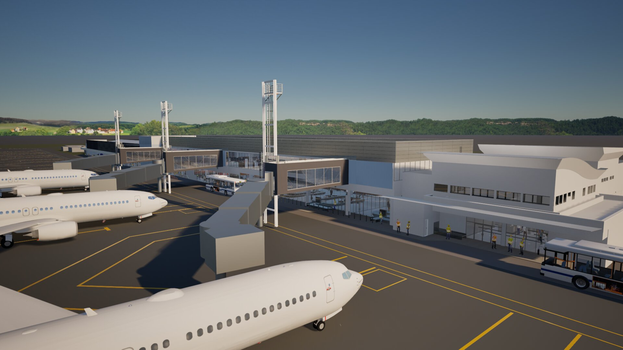 Aeroporto terá três fingers - Foto: Divulgação/Aena Brasil