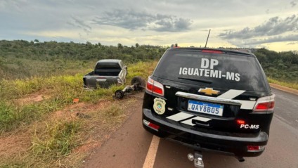 Suspeito se envolveu em um acidente em Mundo Novo - Foto: Divulgação/PCMS