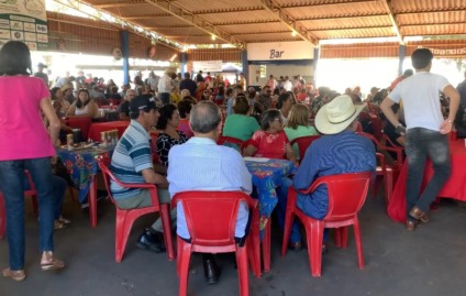 Recinto de Leilões do Sindicato Rural, onde ocorrem os eventos em prol do Hospital de Amor, em Aparecida do Taboado (Foto: Arquivo/Cultura FM) 