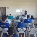 Agentes de endemias recebem treinamento para implantação das ovitrampas em Aparecida do Taboado (Foto: Tony Fernando/Cultura FM)