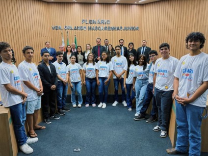 Estudantes conheceram a dinâmica de uma sessão do Legislativo (Foto: Tony Fernando/Cultura FM)