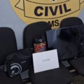 Os demais aparelhos furtados foram danificados - Foto: Polícia Civil