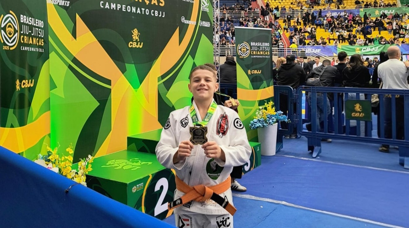 Matheus Nogueira garantiu lugar no pódio em campeonato nacional - Foto: Divulgação/Prefeitura de CG