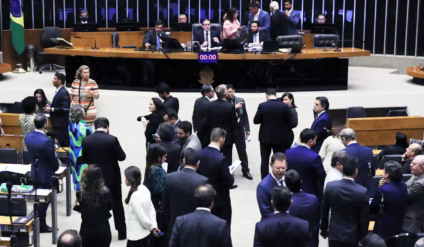 Plenário da Câmara dos Deputados durante votação do PDL