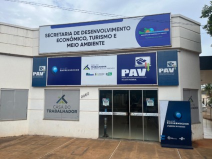 Fachada da Casa do Trabalhador de Aparecida do Taboado