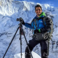 Edson Vandeira escalou o Monte Artesonraju, no Peru, com outros dois ,montanhistas