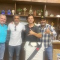 Prefeito Maycol Queiroz recebe visita do craque Maurinho