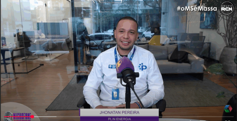 Gerente comercial da Plin Energia, Jhonatan Pereira da Silva, foi o entrevistado do Vitrine de Negócios. (Reprodução)