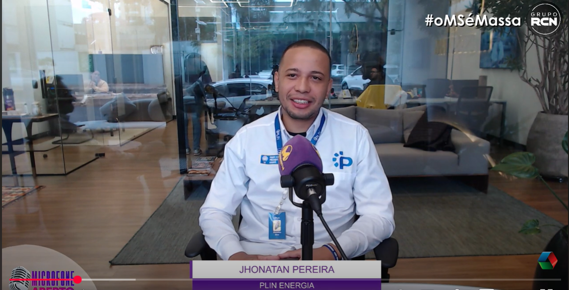 Gerente comercial da Plin Energia, Jhonatan Pereira da Silva, foi o entrevistado do Vitrine de Negócios. (Reprodução)