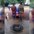 Os guardam prenderam os dois homens em flagrante - Foto: GCM