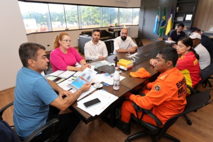 A retomada da Meia Maratona do Fogo foi discutida em reunião realizada nesta quarta-feira (18), no gabinete do prefeito. (Foto A. Frota)